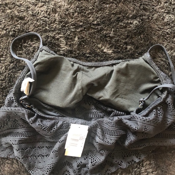 👙Kenneth Cole NWT Black Crochet Bikini Set Top AND Bottom Size Medium 👙 - Picture 6 of 11